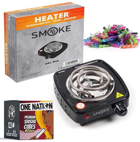 Smoke U Hotplate Medium Elektrischer Shisha Kohleanz Nder Watt