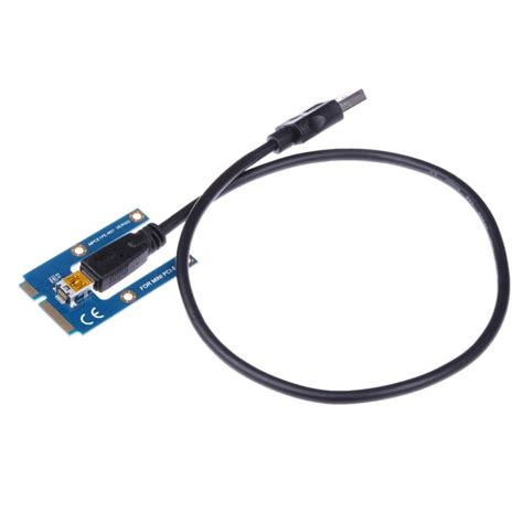 40cm black USB 3.0 Mini PCI E Extender Riser Card Adapter Extension ...