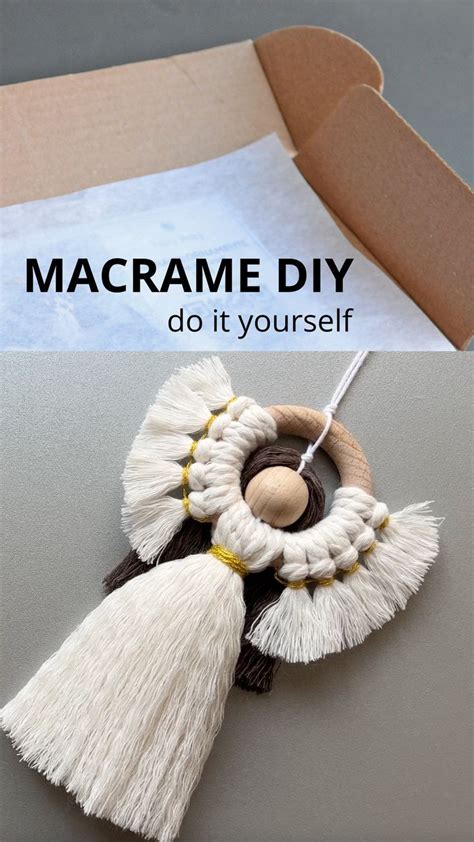 Macrame Angel Macrame Tutorial Diy Macrame Ornament Christmas