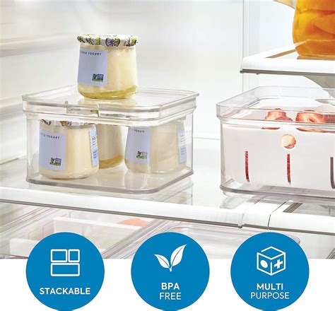 Contenitori E Barattoli Trasparente Idesign Organizer Cucina Box Frigo