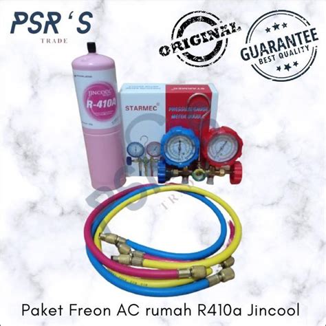 Jual Paket Isi Freon Ac Rumah R410A Kaleng Jincool 550 Gram Double