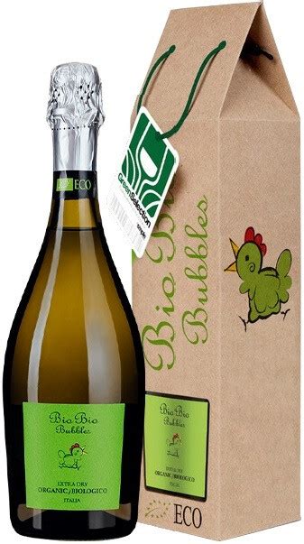 Вино игристое белое брют Bio Bio Prosecco extra dry Organic Biologico