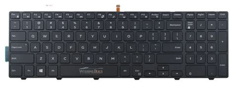 Original New For Dell Inspiron 15 3000 15 3551 3552 15 3558 Keyboard Us Layout Black Color With