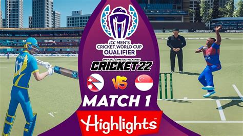 Nepal Vs Singapore Icc T World Cup Qualifier Full Highlight Sng Vs