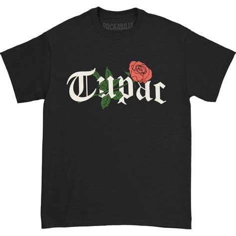 Tupac Rosey Logo T Shirt Tshirt Logo Tupac T Shirt Rapper Shirts