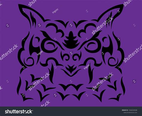 Tribal Owl Vector Illustration Stock Vector (Royalty Free) 1046034508 | Shutterstock