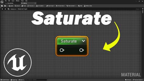 Saturate Node Explained Unreal Engine Materials Youtube