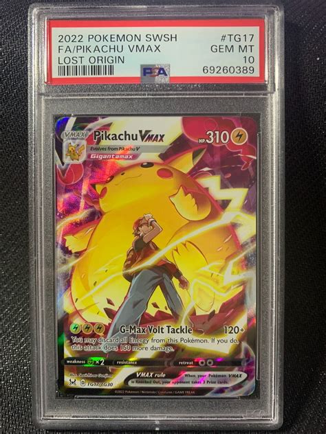 Mavin Psa Gem Mint Pikachu Vmax Lost Origins Tg Character Full