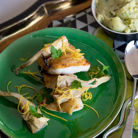 Cod Loin with Charred Artichokes & Lemon Rind – Forman & Field