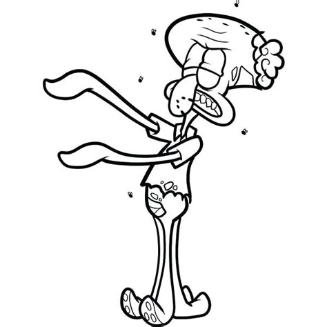 Squidward Coloring Pages At Free Printable Colorings