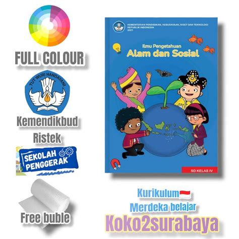 Jual Buku Ilmu Pengetahuan Alam Dan Sosial Sd Kelas 4 Kurikulum Merdeka Sekolah Penggerak