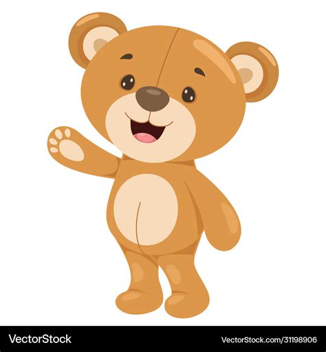 Teddy bear cartoon Royalty Free Vector Image - VectorStock