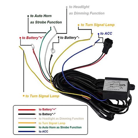 Drl Controller Car Auto Led Daytime Running Light Relay Harness Dim Lk