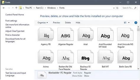 Cómo instalo las fuentes Truetype y Opentype en Windows ejemplo