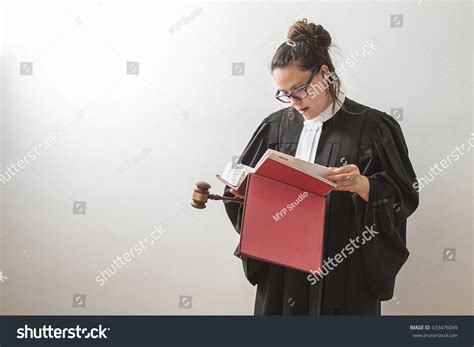 Thirty Something Brunette Woman Wearing Canadian Stock Photo 433476049