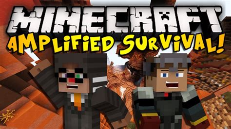 Minecraft Amplified Hardcore Survival Ep 1 DOWN WE GO HD YouTube