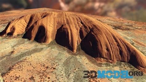 3D Model Uluru Ayers Rock Northern Territory Australia