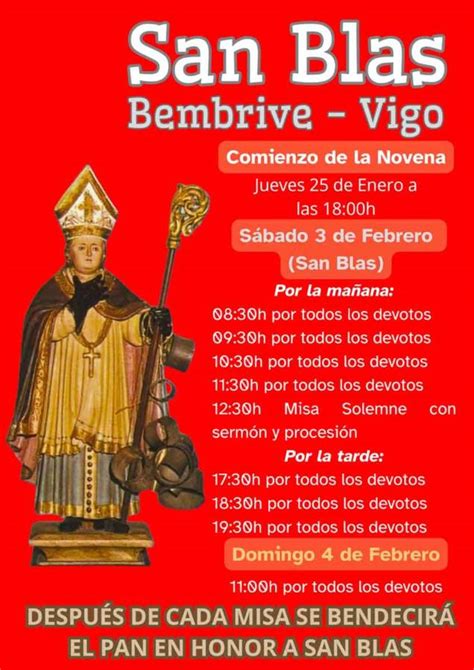 Bembrive celebra la romería en honor a san Blas DIOCESE TUI VIGO