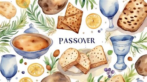 Premium Vector Happy Passover Greeting Vector Illustration