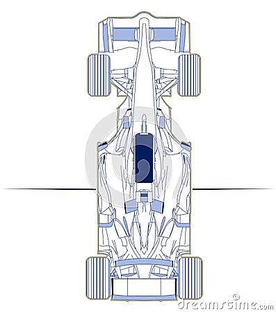 F1 Car Plan View