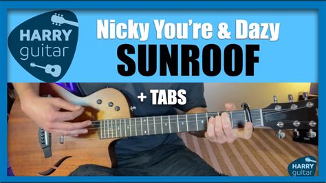 Nicky Youre Dazy Sunroof Easy Guitar Lesson Chords Tabs Youtube