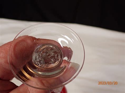 Vintage Cambridge Glass Statuesque Ruby Red Oz Cordial Goblet Nude Stem