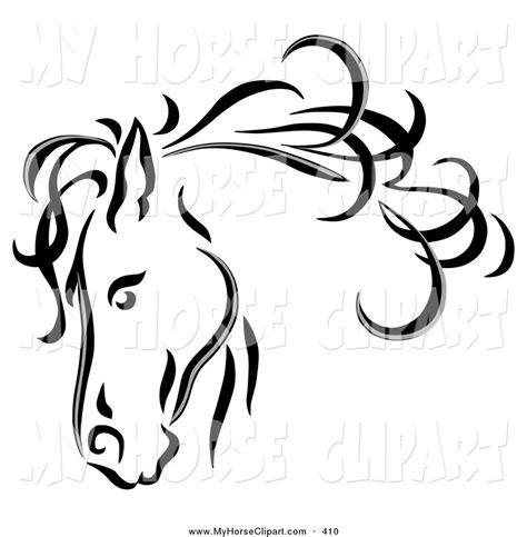 Horse Line Drawing Clip Art at PaintingValley.com | Explore collection ...