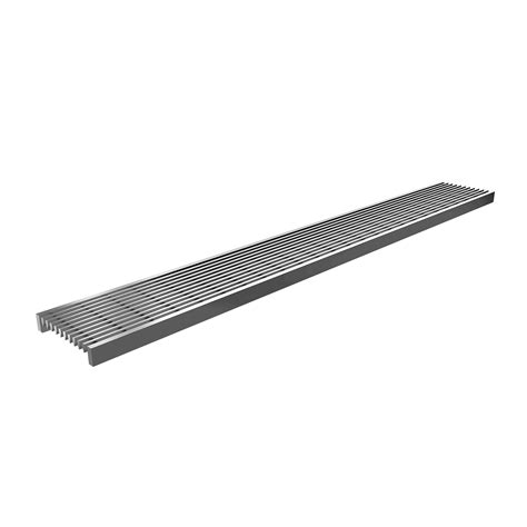 Grille linéaire en inox 48 motif linéaire