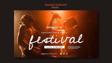 Premium PSD | Festival banner template