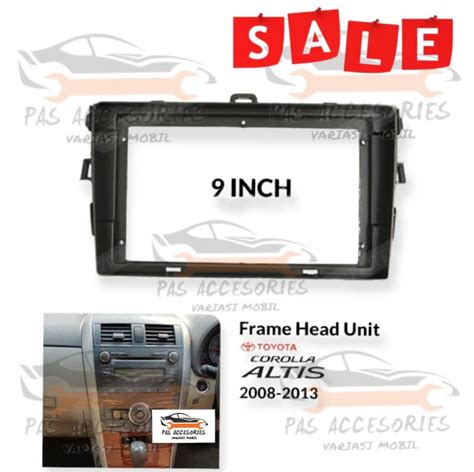 Frame Head Unit Double Din Android Toyota Corolla Altis