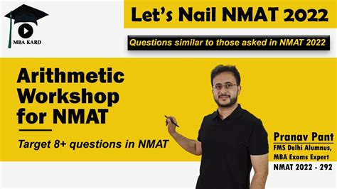 Arithmetic Workshop For Nmat Inspired By Actual Nmat Questions