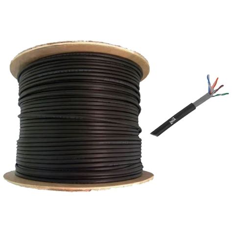 Cable UTP Teklink Cat 5E 24 AWG 100 Cobre Negro Tienda CQNet