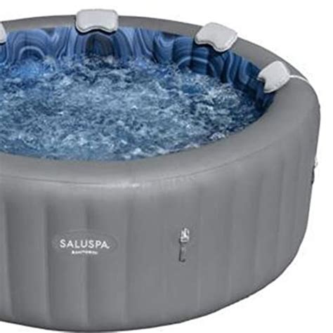 Bestway Santorini SaluSpa Person Inflatable Hot Tub Gray