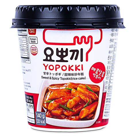 Токпокки остро-сладкие 140г в стакане영풍 요뽀끼 컵(매콤달콤 떡볶이) - Смак Кореї ...