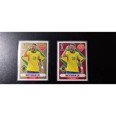 Figurinhas Legends Copa 2022 Neymar Ouro Shopee Brasil