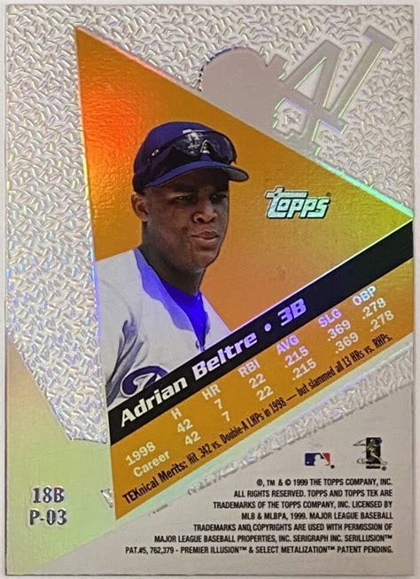 Adrian Beltre Topps Tek Los Angeles Dodgers Baseball Pattern