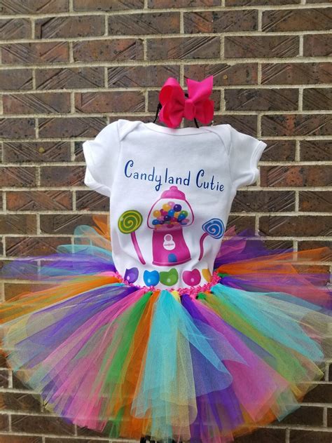 Candyland Tutu Set Lollipop Tutu Candyland Birthday Outfit Etsy