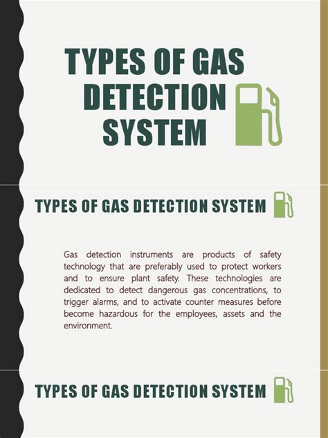 Types of Gas Detection System | PDF | Manufactured Goods | Safety