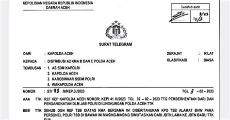 Kasat Reskrim Dan Kasat Lantas Polres Aceh Barat Dimutasi