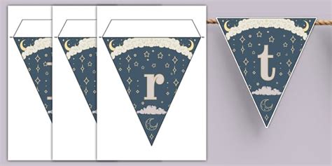 Celestial Themed Birthdays Display Bunting Teacher Made