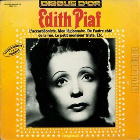 Dith Piaf Disque Dor Lyrics And Tracklist Genius