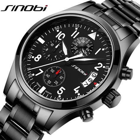 Aliexpress Buy Sinobi Men S Watch Top Brands Luxury Stainless