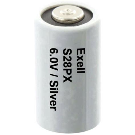 Exell Battery S28PX 6V Silver Oxide Battery 4SR44 V28PX PX28 544