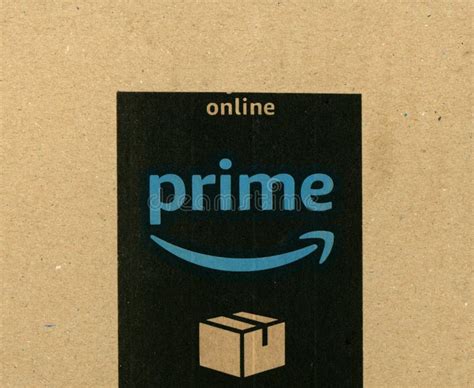 Amazon Prime Label Editorial Stock Photo Image Of Delivery 106903168