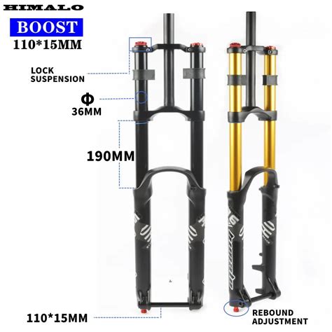 Mtb Boost Fork Mountain Bike Dh Am Suspens O Resili Ncia Do Ar Rebote