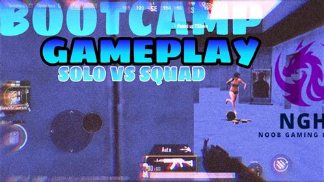 Bootcamp Gameplay Pubg Mobile Solo Vs Squad 😍 Youtube