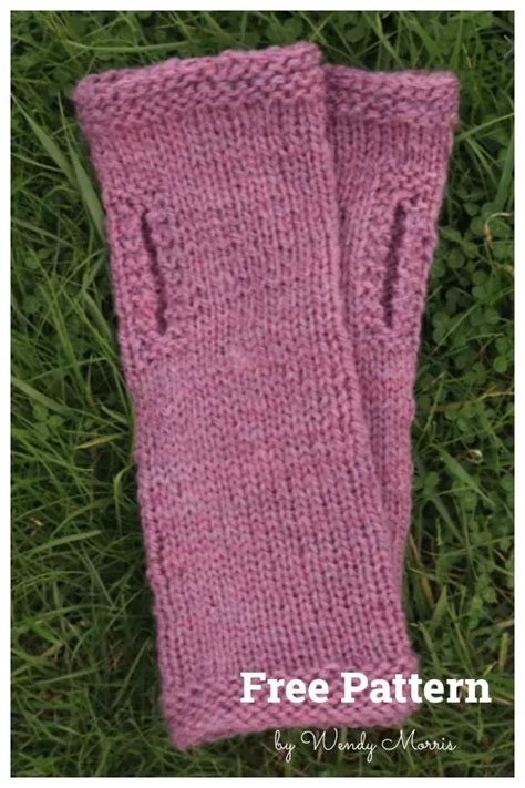 Easy Wristwarmers Free Knitting Pattern Page Of Knitting