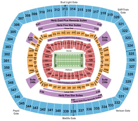 Metlife Virtual Seating Chart Concert | Review Home Decor