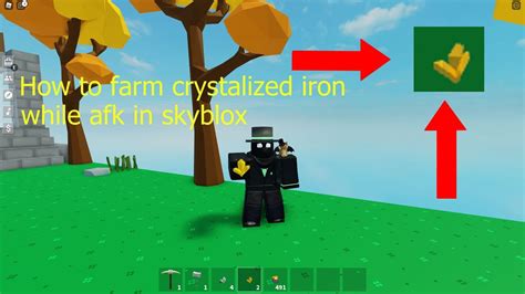 How To Farm Get Crystalized Gold In Roblox Skyblock While Afk Roblox