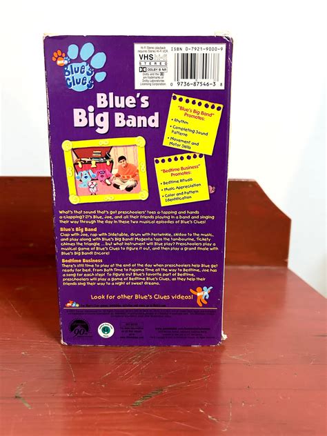 Blue's Clues: Blue's Big Band VHS Nostalgic Nick Jr. - Etsy